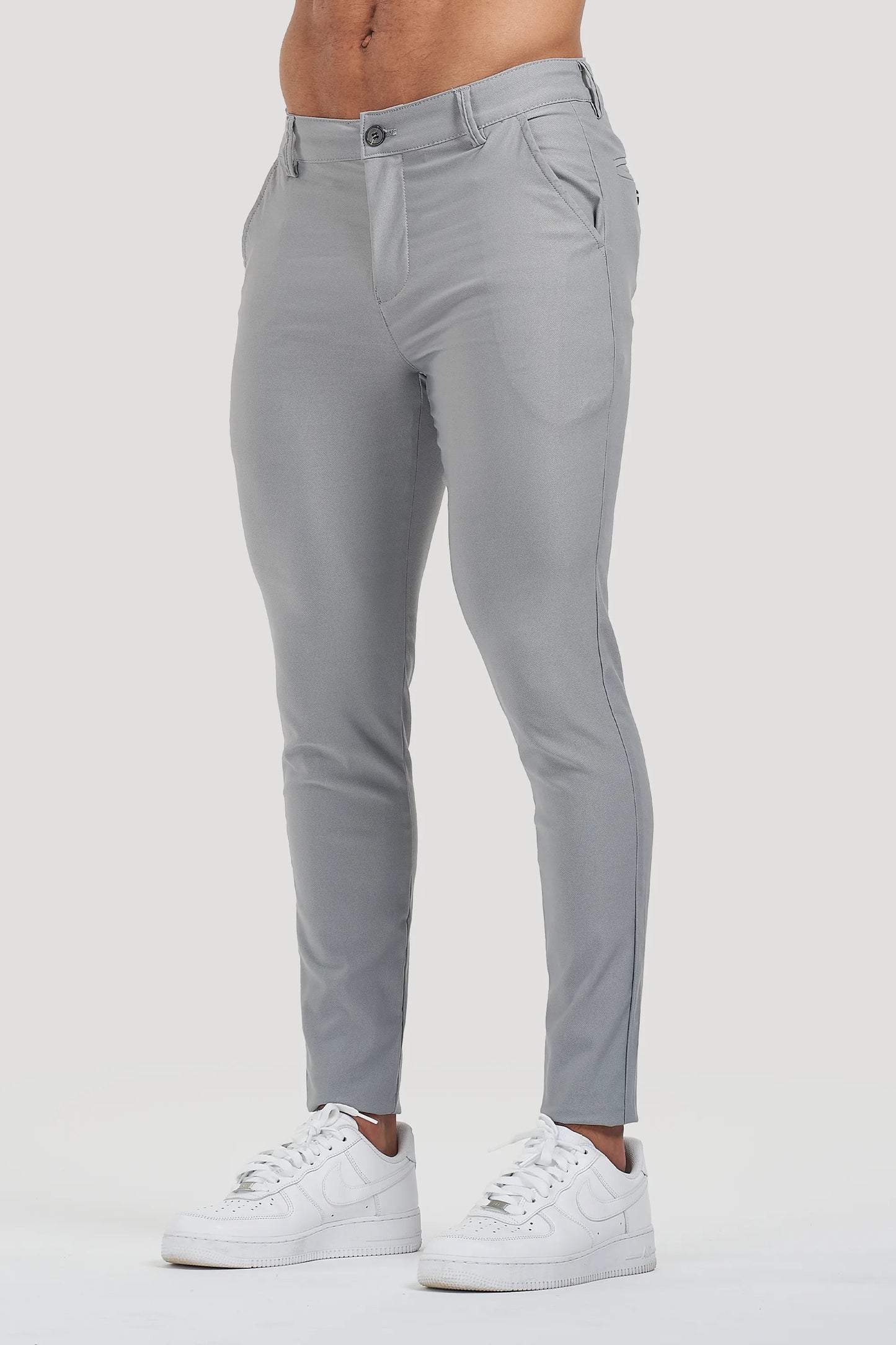 THE MILANO TROUSERS - LIGHT GREY