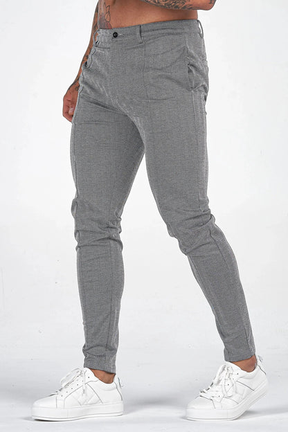 THE CHEVRON TROUSERS - GREY