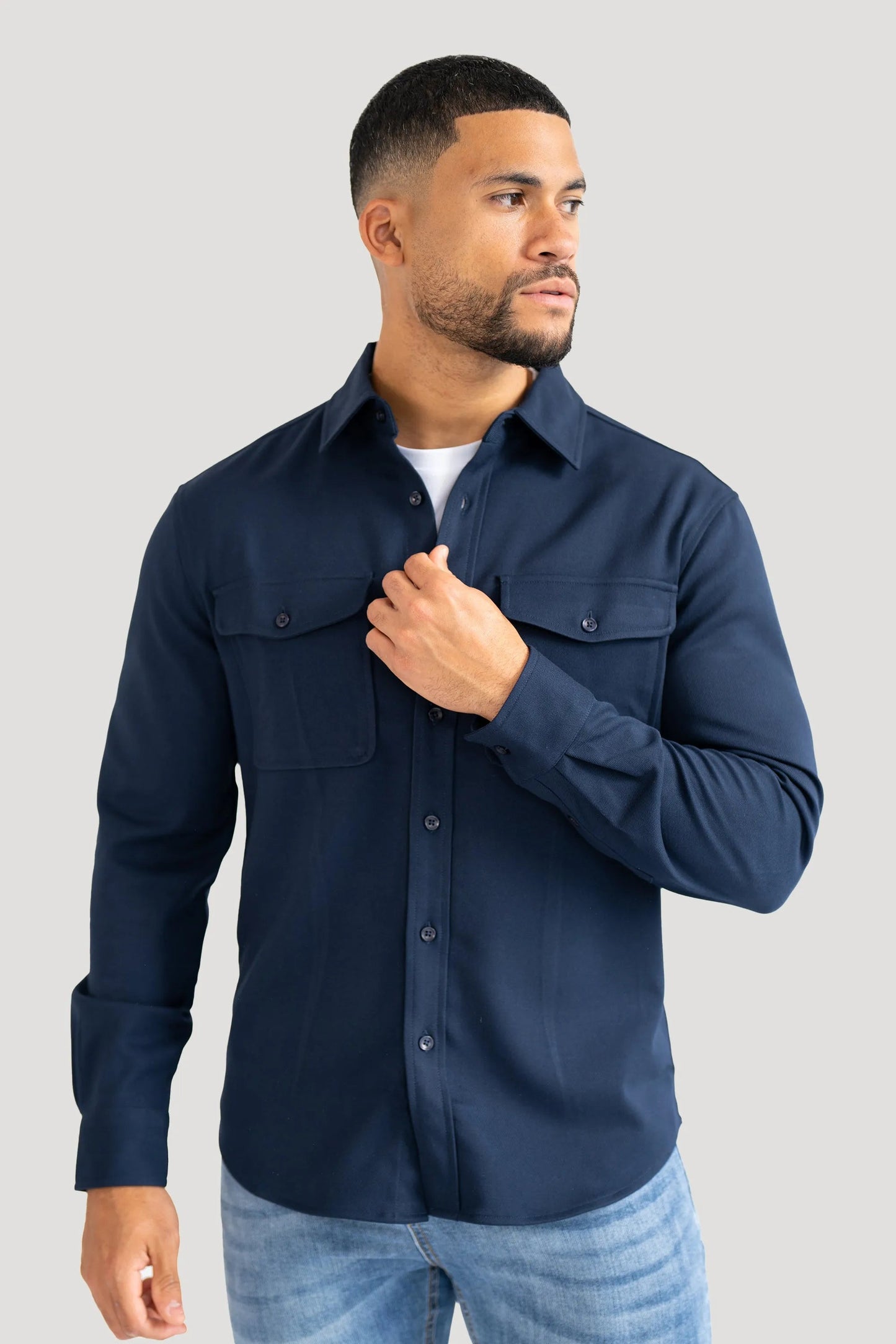 THE PLATO JACKET - NAVY BLUE