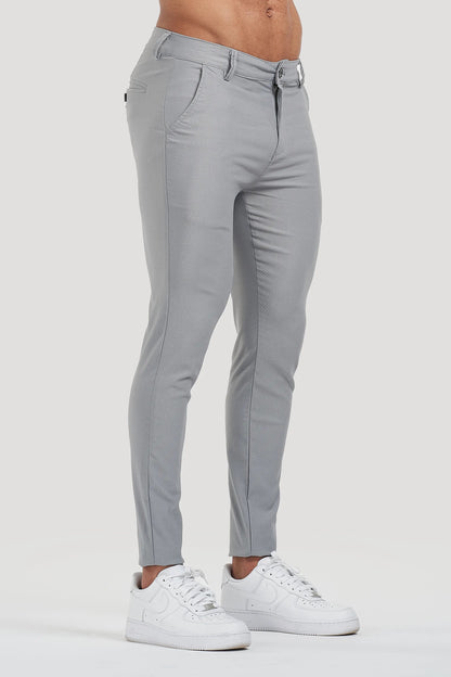 THE MILANO TROUSERS - LIGHT GREY