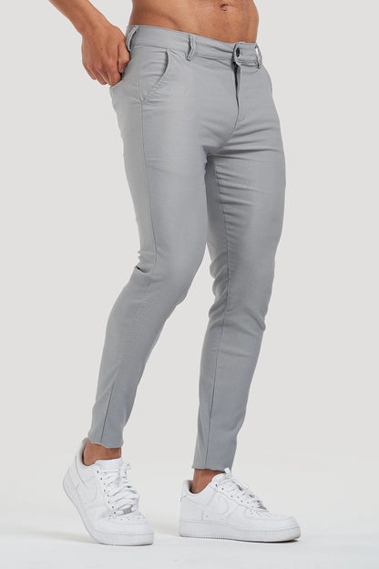 THE MILANO TROUSERS - LIGHT GREY