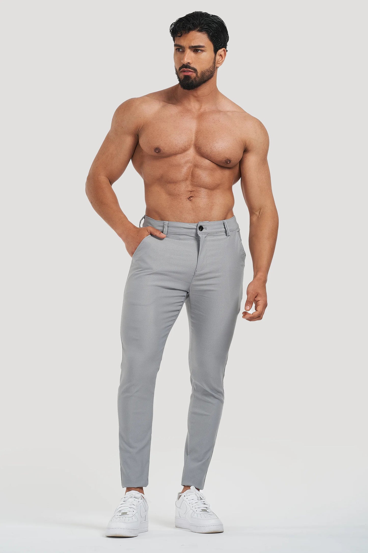 THE MILANO TROUSERS - LIGHT GREY