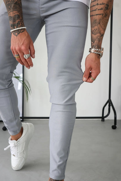 THE MILANO TROUSERS - LIGHT GREY