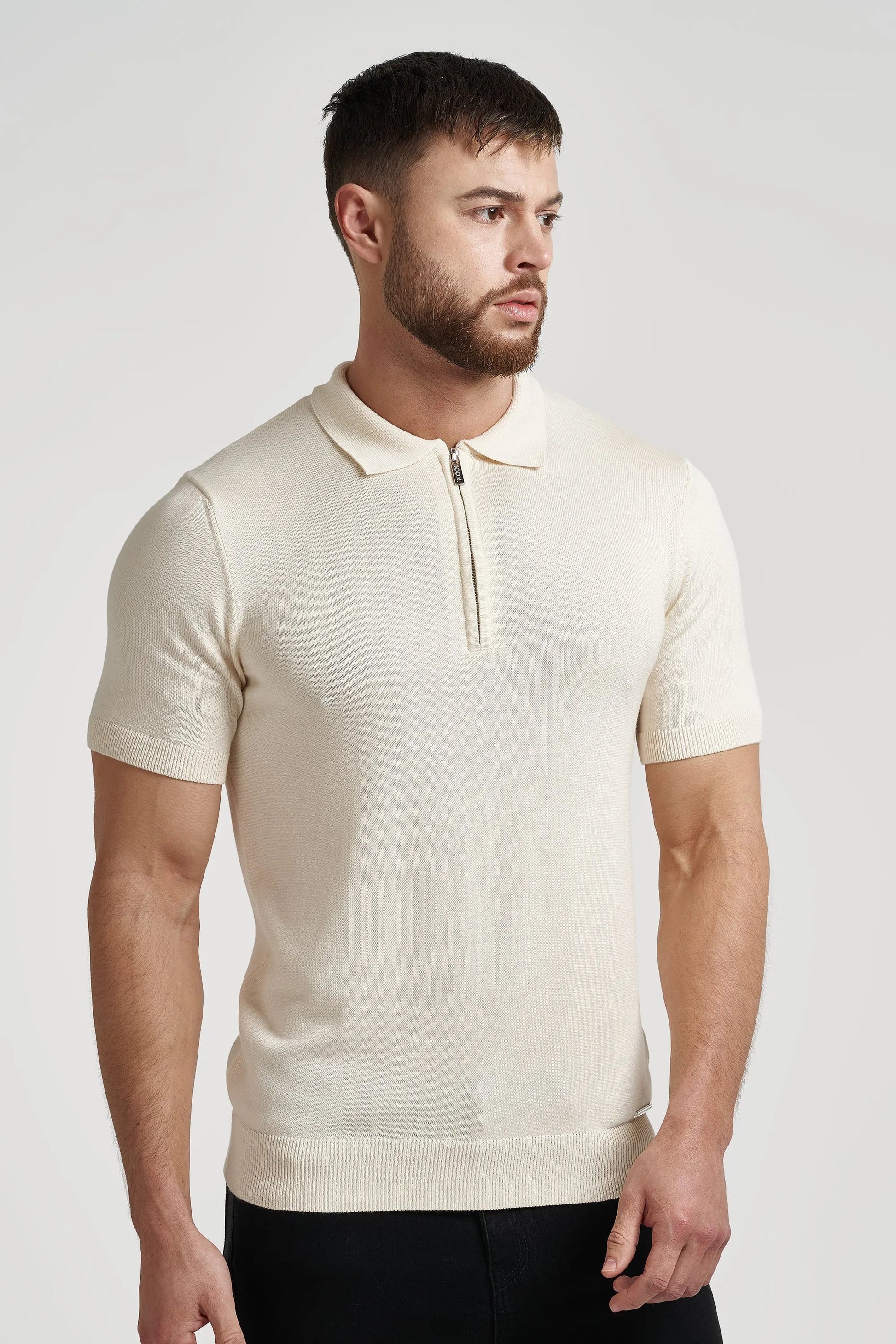 THE VIDA - SHORTSLEEVE POLO - BEIGE - ICON. AMSTERDAM