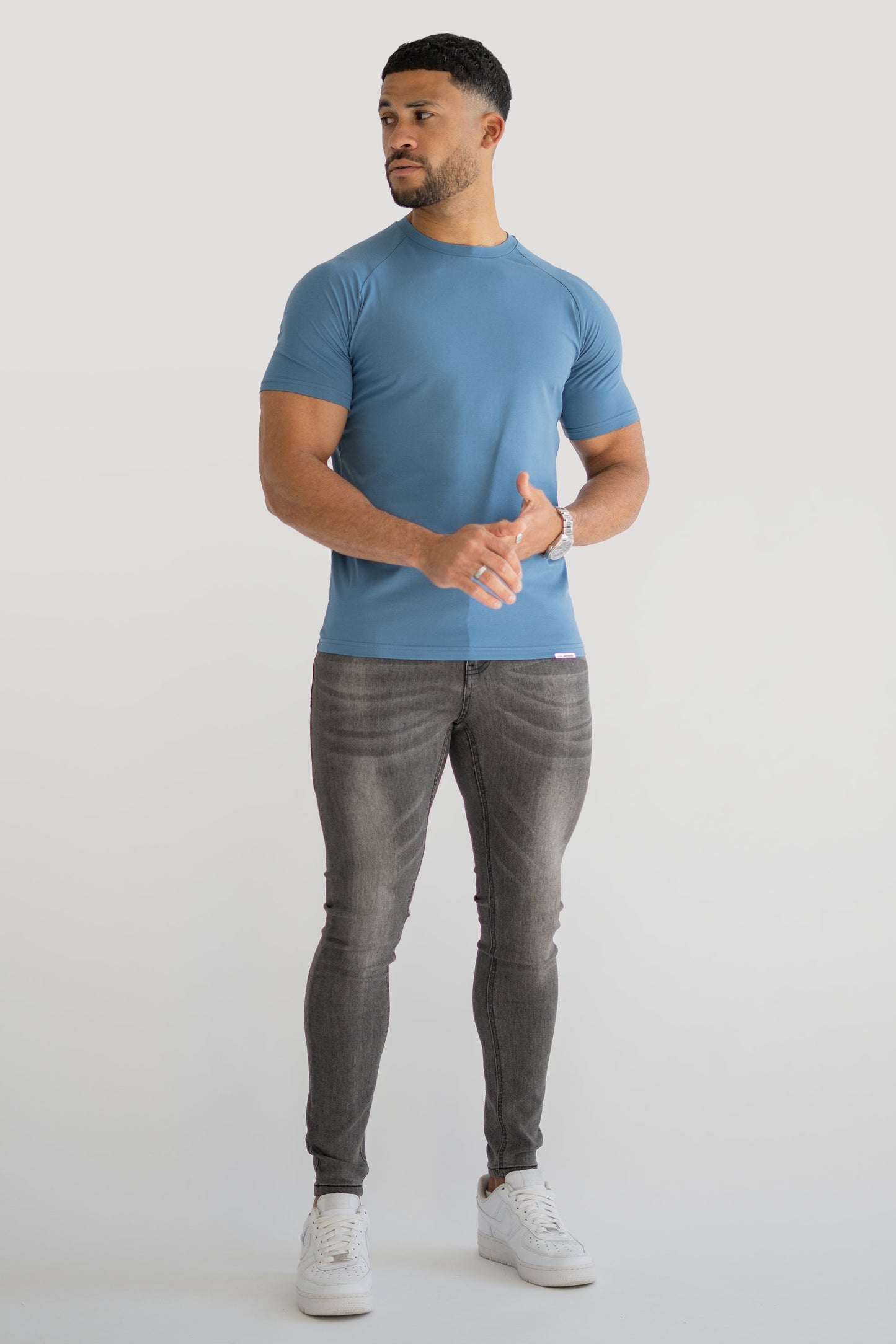 THE HERCULES BASIC TEE- CORONET BLUE