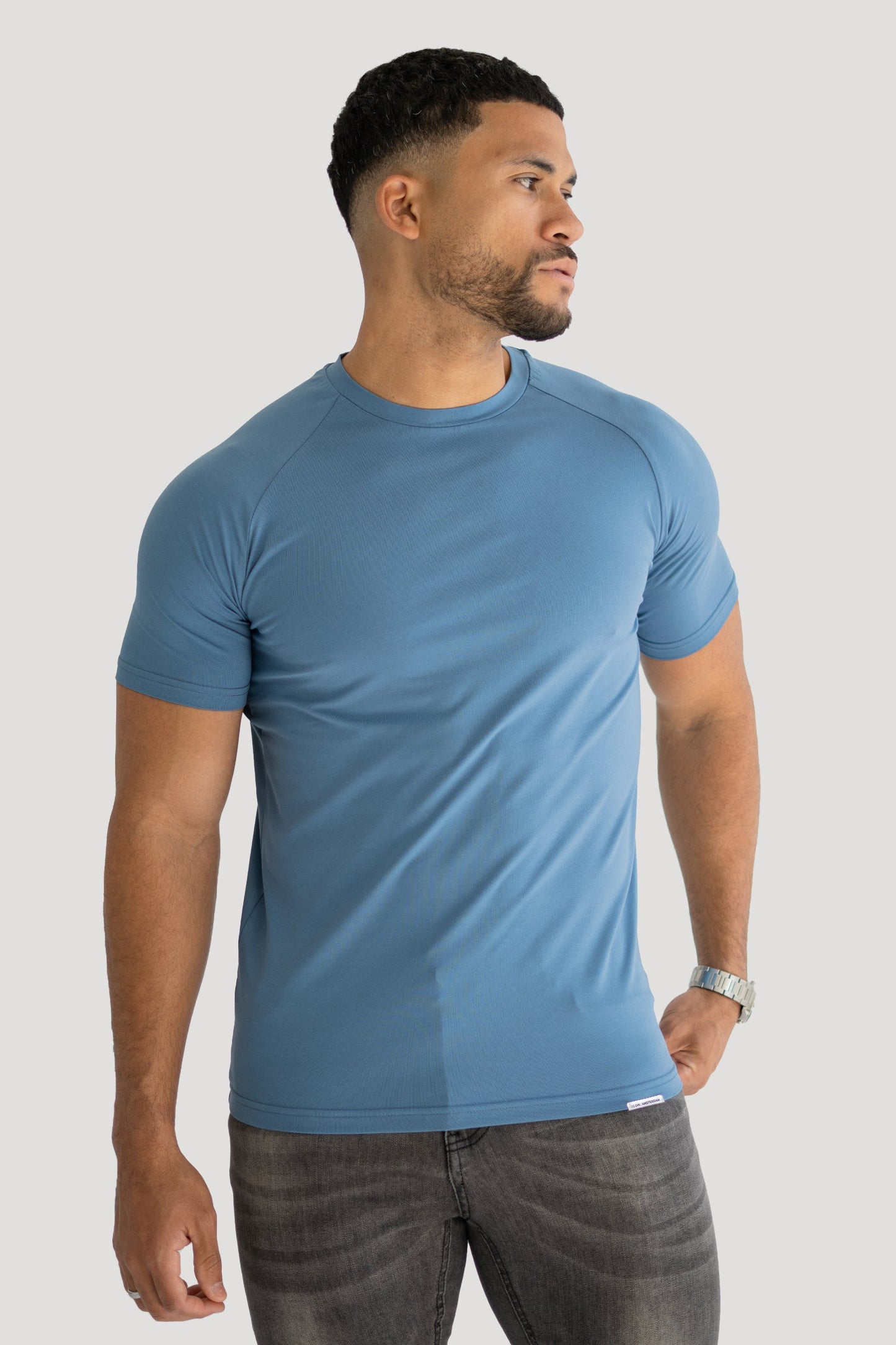 THE HERCULES BASIC TEE- CORONET BLUE