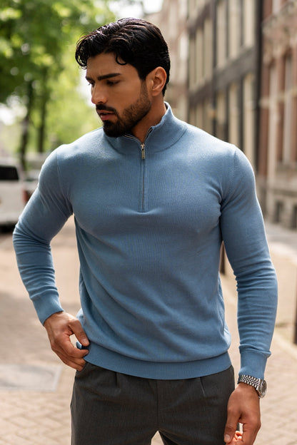 THE TOFINO HALF ZIP - CORONET BLUE