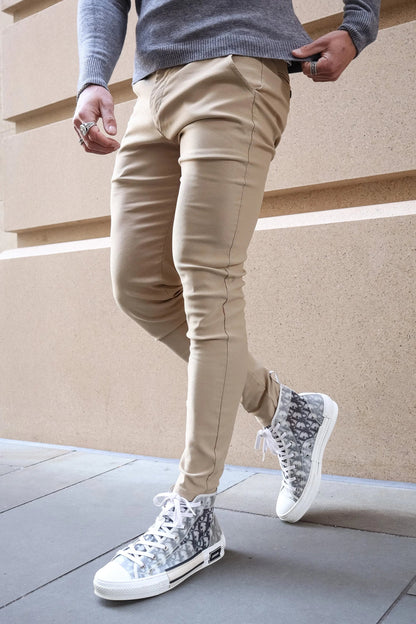 THE MILANO TROUSERS - CREAM