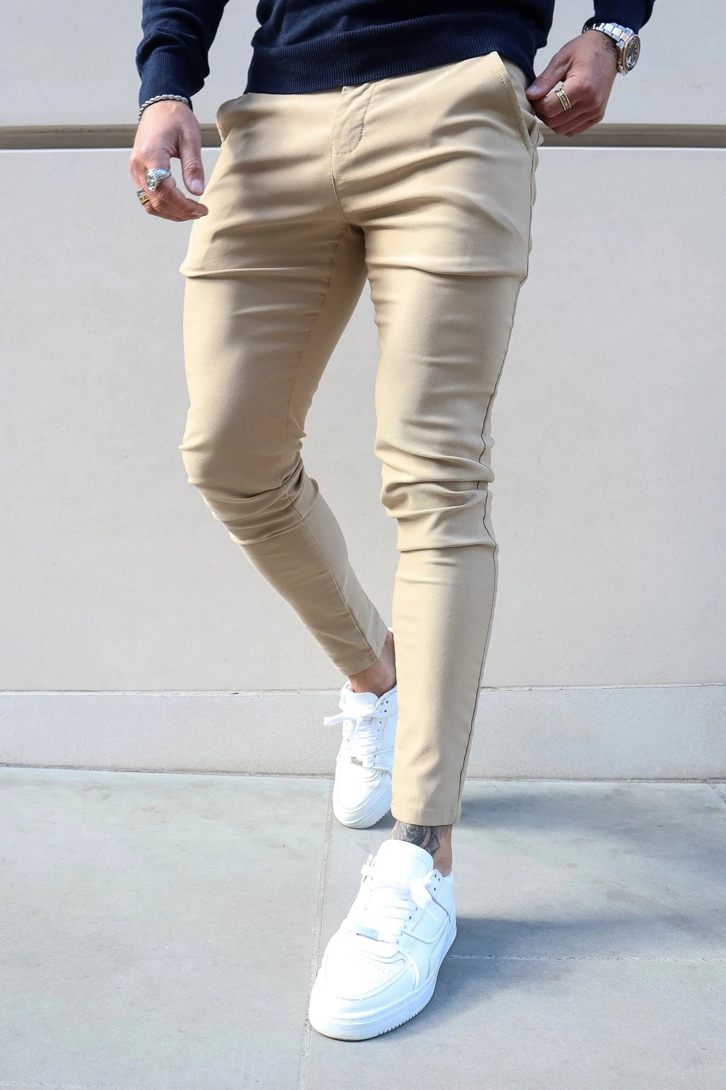 THE MILANO TROUSERS - CREAM