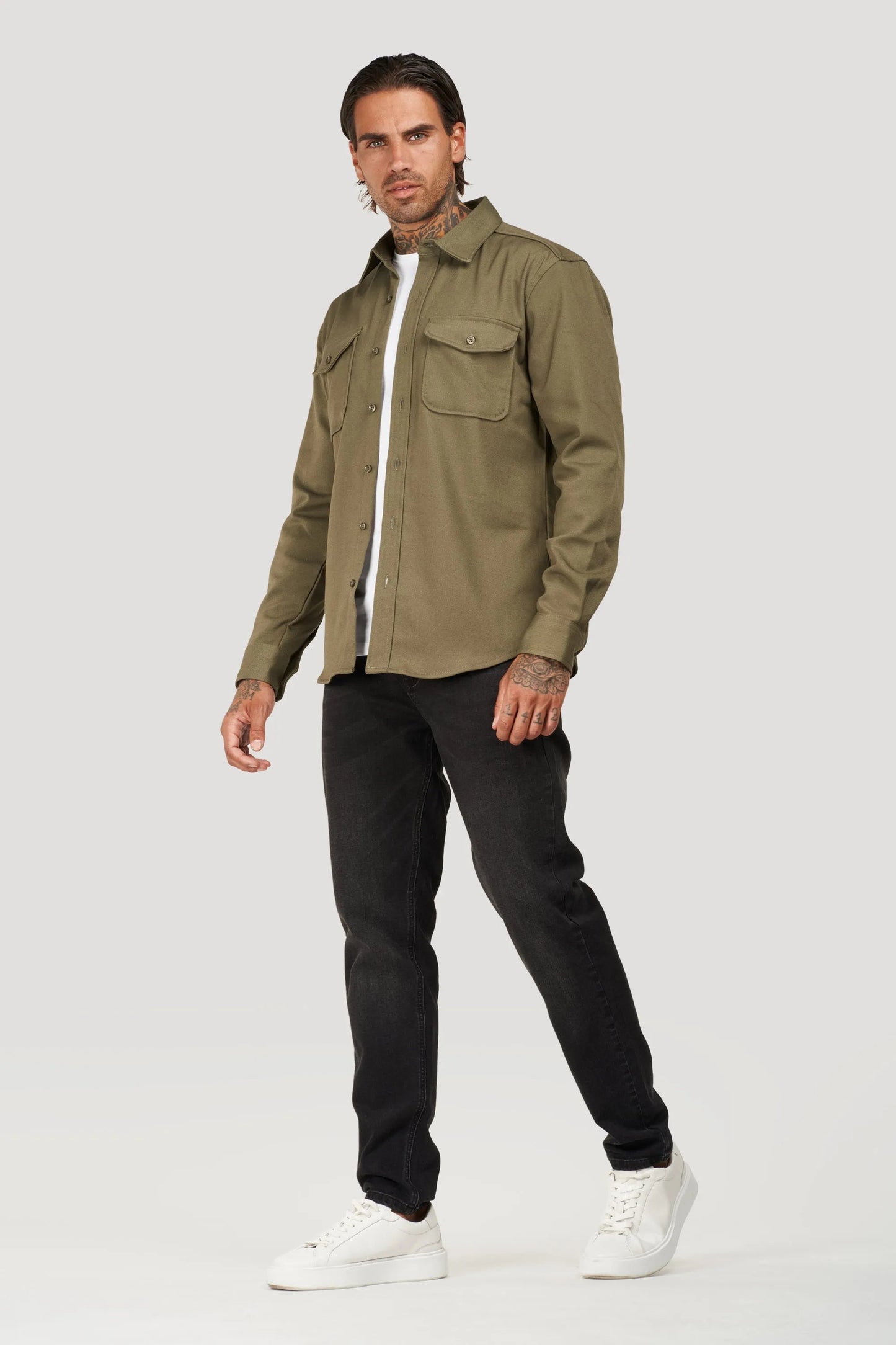 THE PLATO JACKET - ARMY GREEN