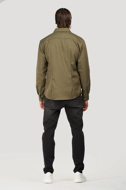 THE PLATO JACKET - ARMY GREEN