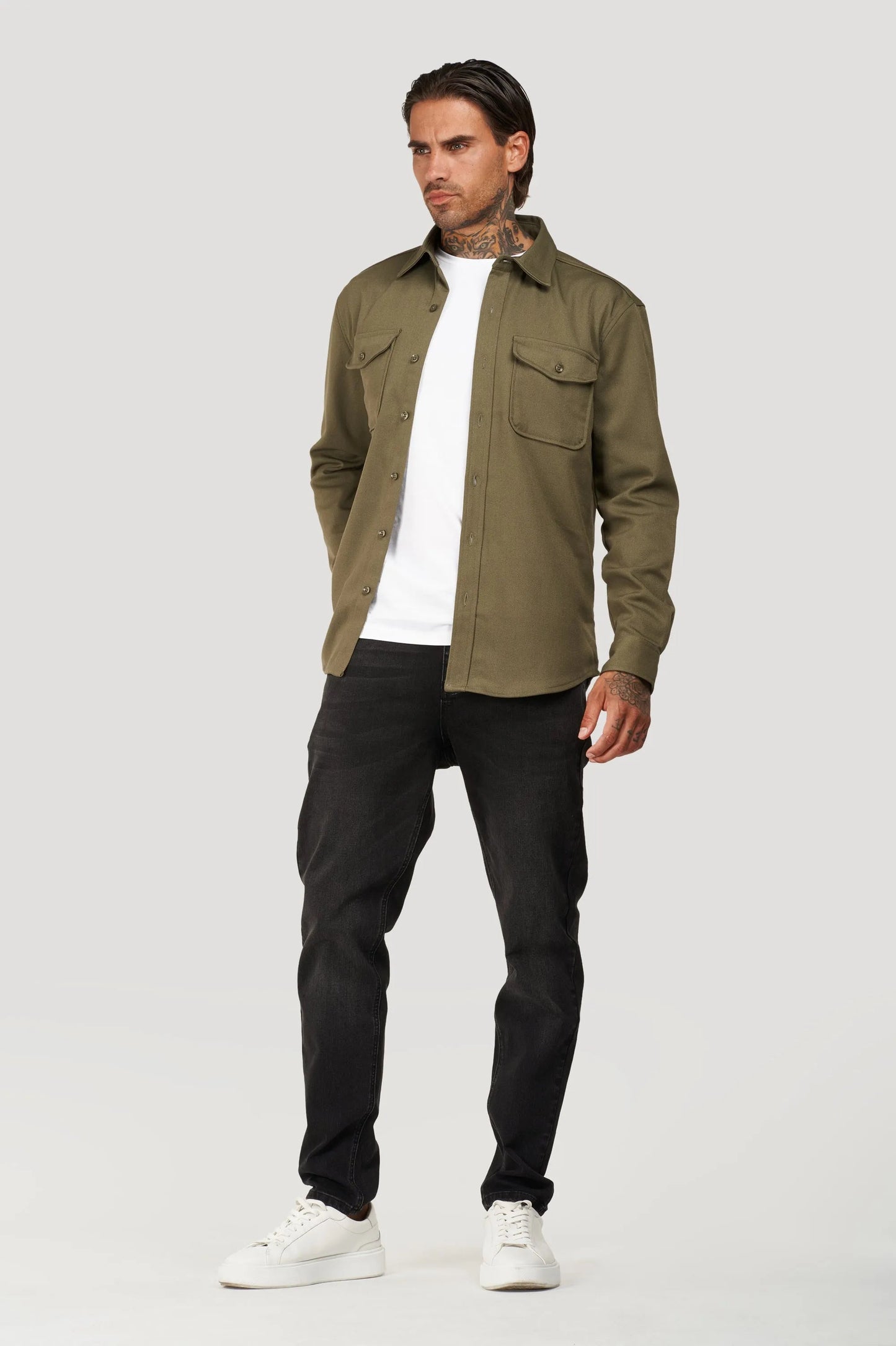 THE PLATO JACKET - ARMY GREEN