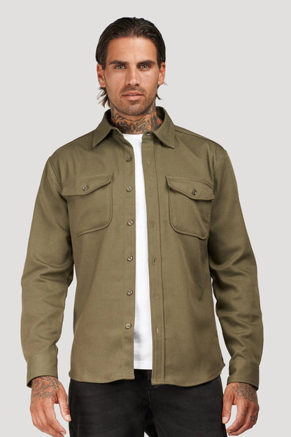 THE PLATO JACKET - ARMY GREEN