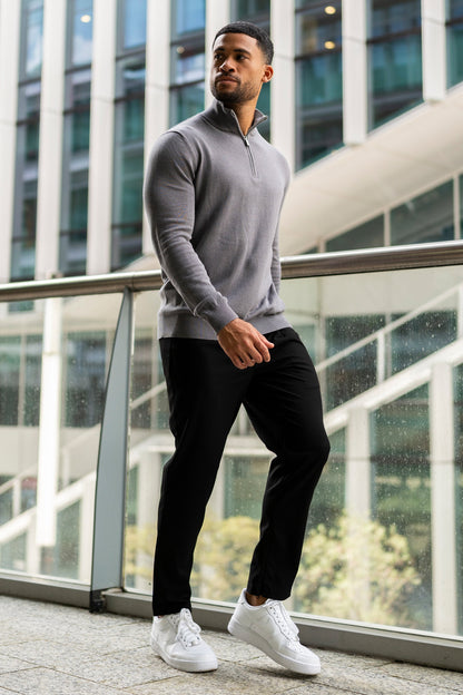 THE TOFINO HALF ZIP - DARK GREY