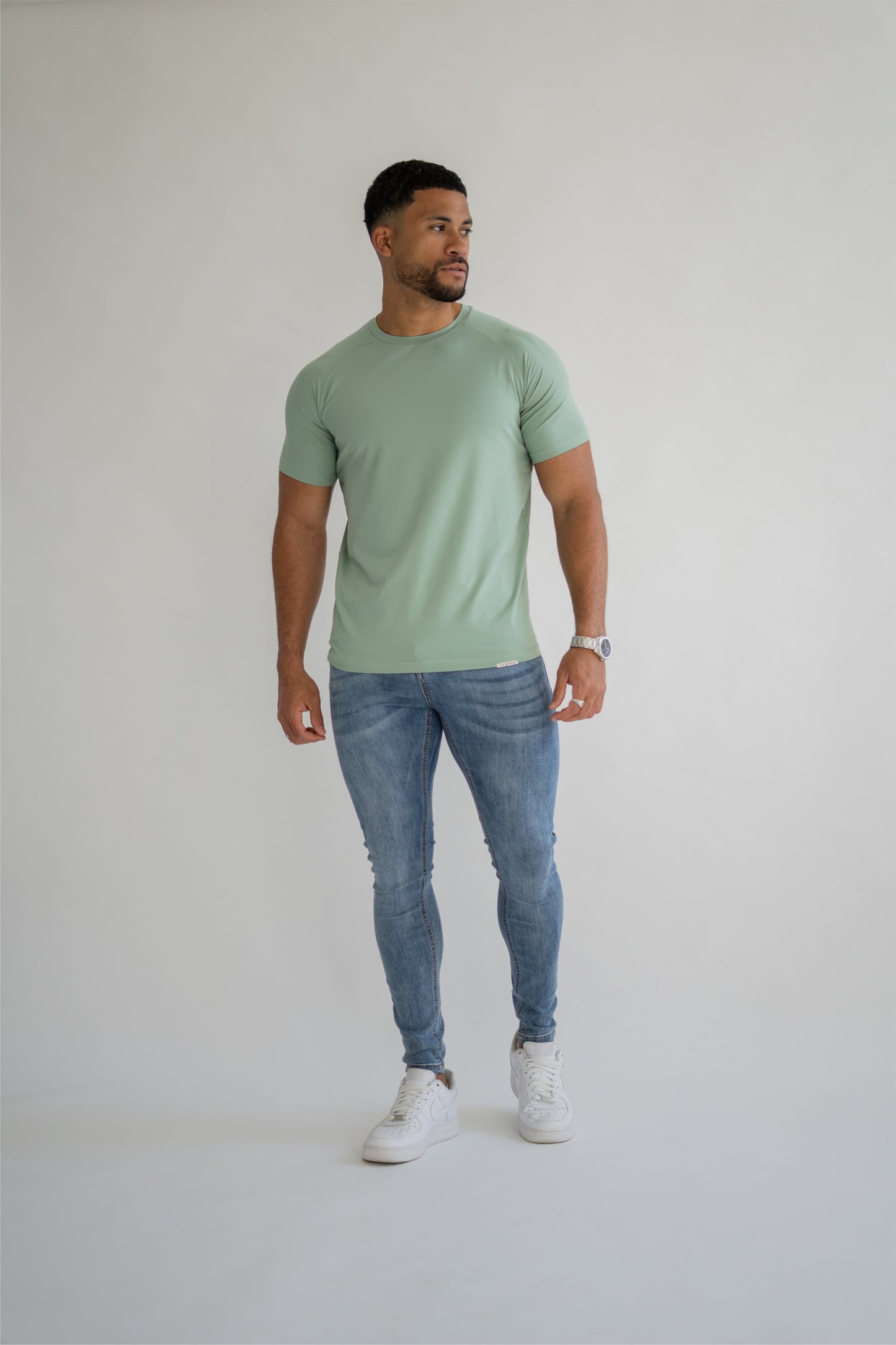 THE HERCULES BASIC TEE - ICEBERG GREEN