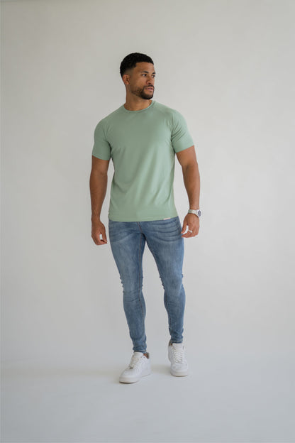 THE HERCULES BASIC TEE - ICEBERG GREEN