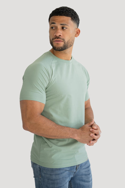 THE HERCULES BASIC TEE - ICEBERG GREEN