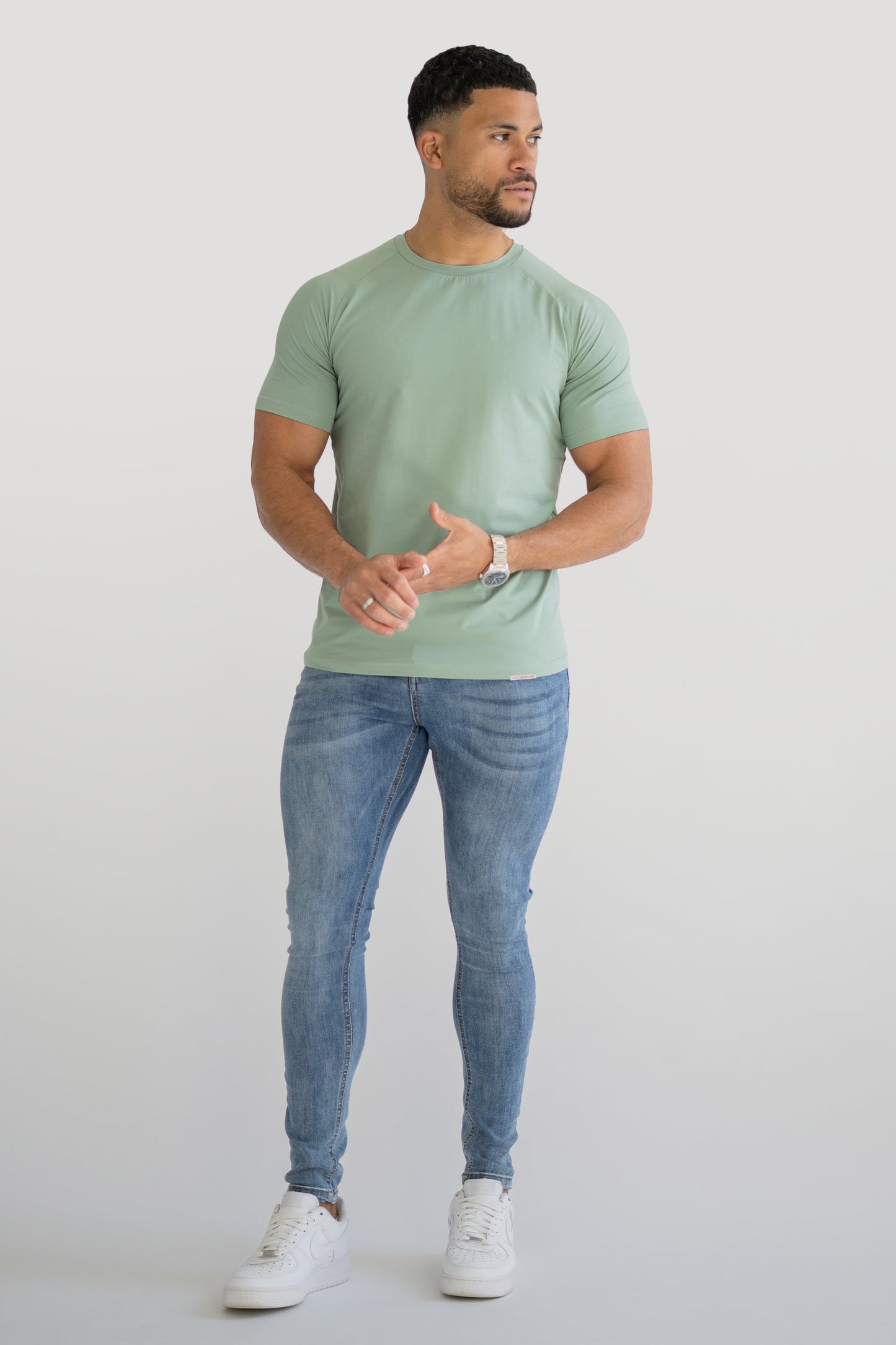 THE HERCULES BASIC TEE - ICEBERG GREEN