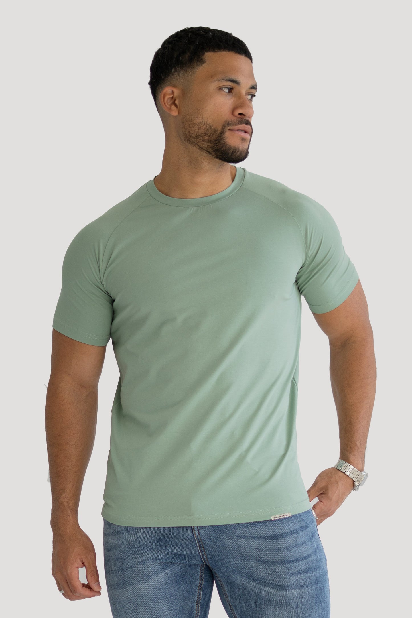 THE HERCULES BASIC TEE - ICEBERG GREEN