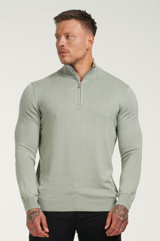 THE TOFINO HALF ZIP - ICEBERG GREEN