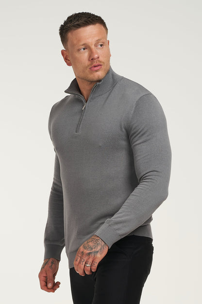 THE TOFINO HALF ZIP - DARK GREY