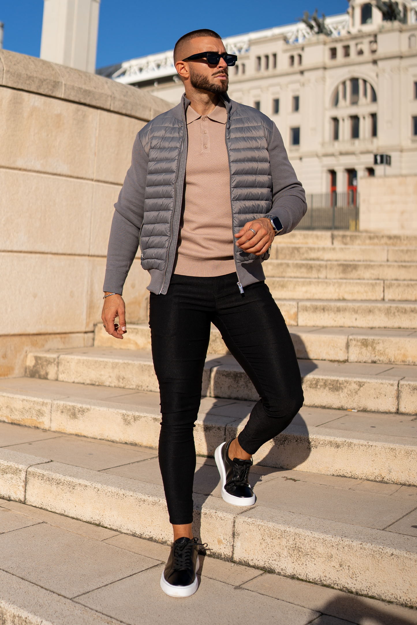 THE VALENCIA JACKET - CHARCOAL GREY