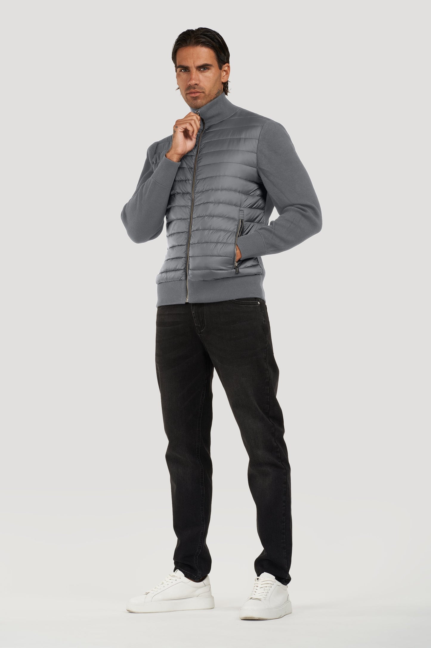 THE VALENCIA JACKET - CHARCOAL GREY