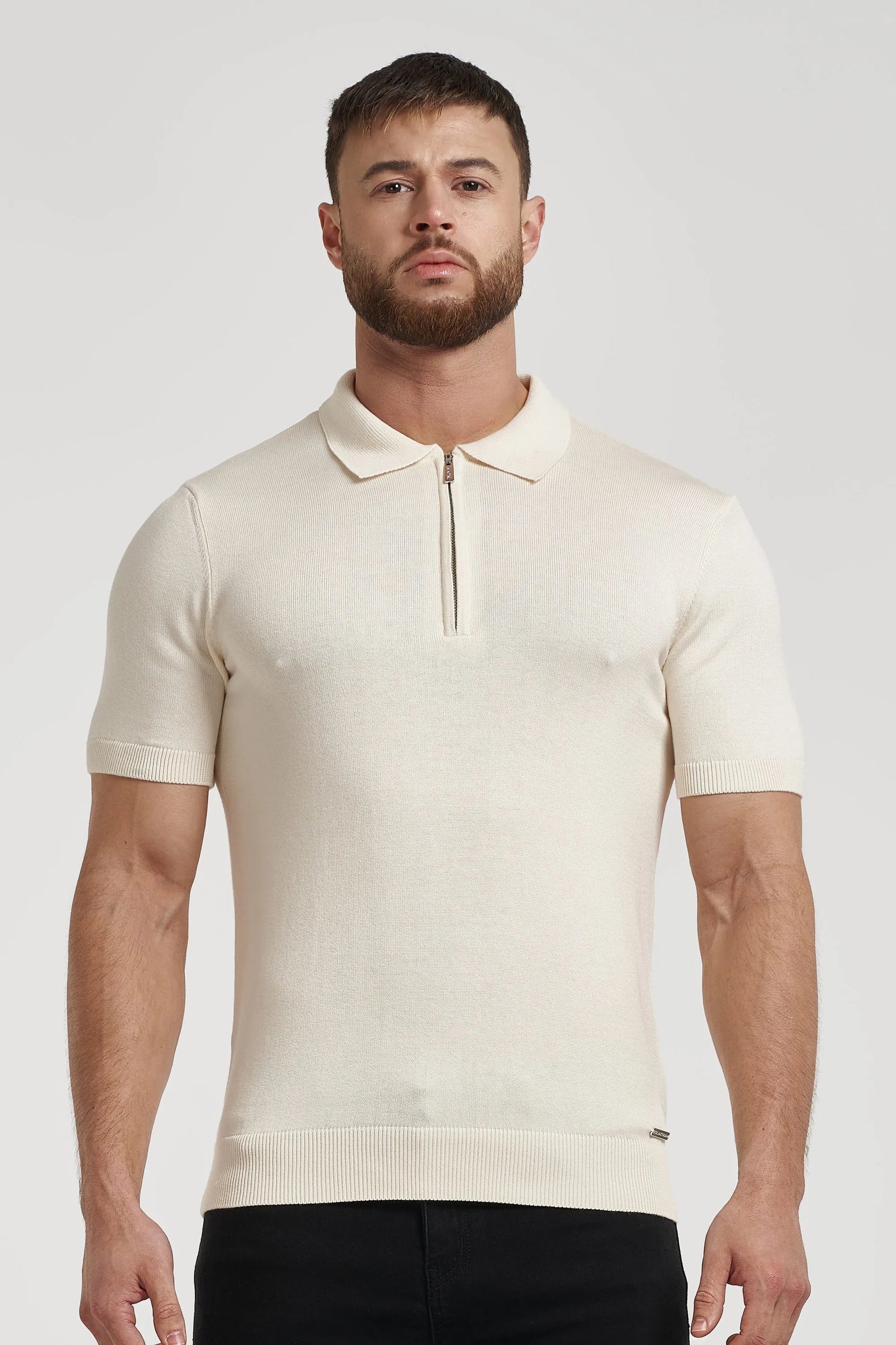 THE VIDA - SHORTSLEEVE POLO - BEIGE - ICON. AMSTERDAM