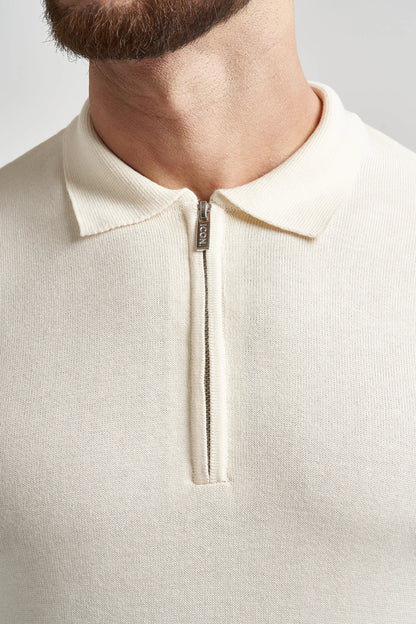 THE VIDA - SHORTSLEEVE POLO - BEIGE - ICON. AMSTERDAM