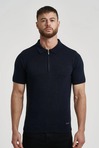 THE VIDA - SHORTSLEEVE POLO - BLUE - ICON. AMSTERDAM