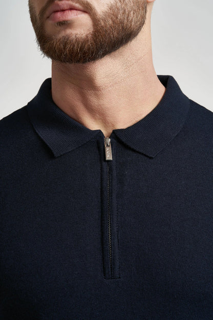 THE VIDA - SHORTSLEEVE POLO - BLUE - ICON. AMSTERDAM