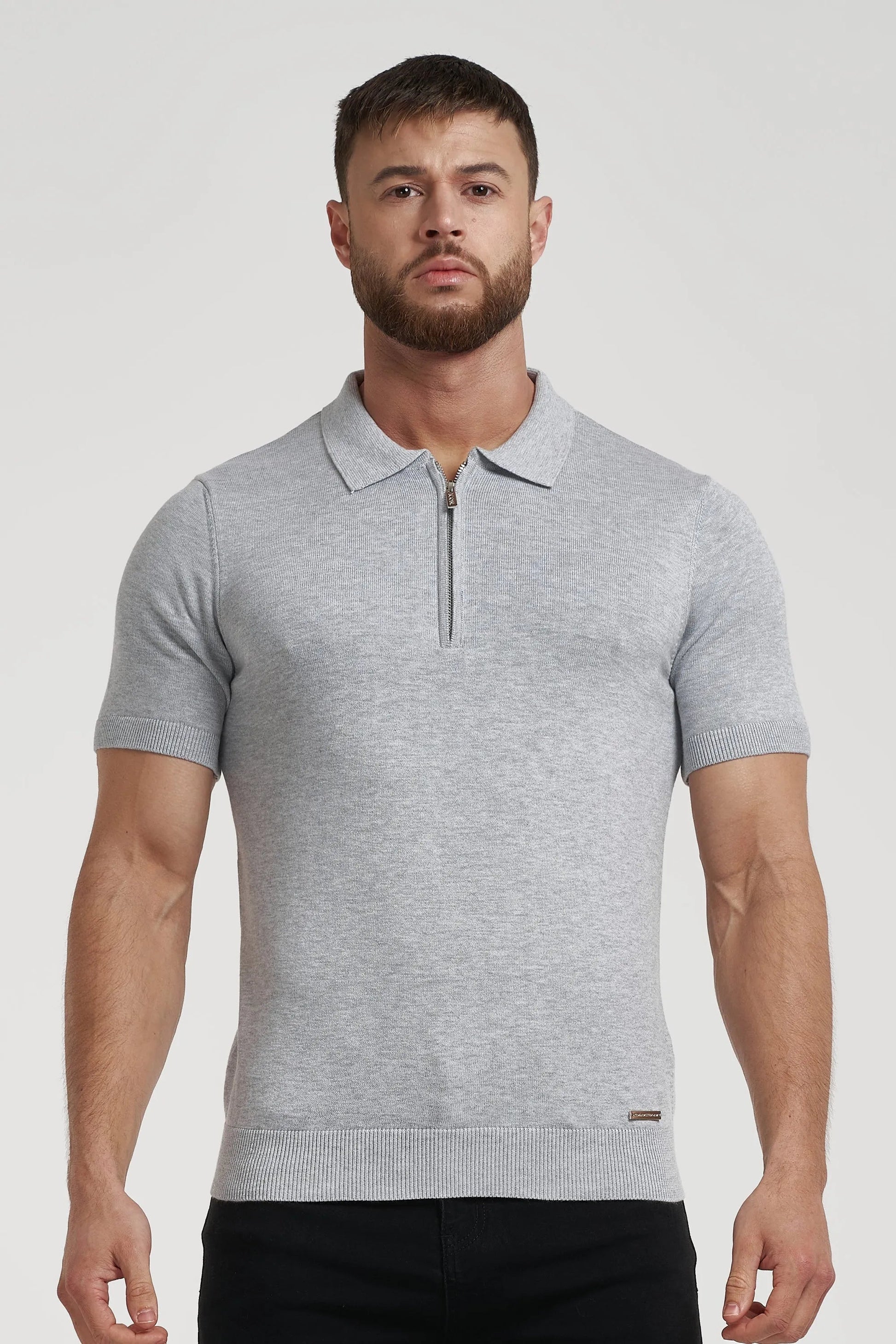 THE VIDA - SHORTSLEEVE POLO - GREY - ICON. AMSTERDAM