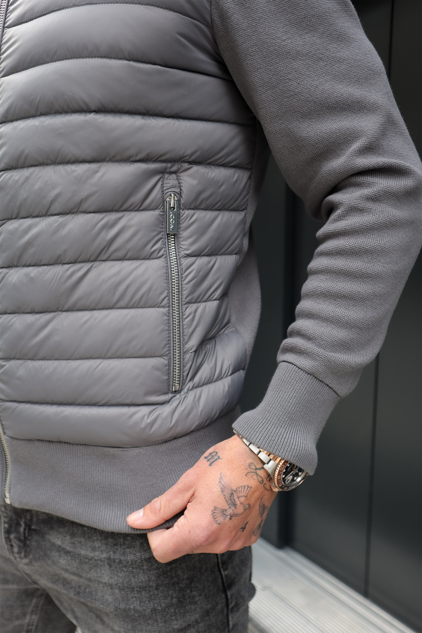 THE VALENCIA JACKET - CHARCOAL GREY